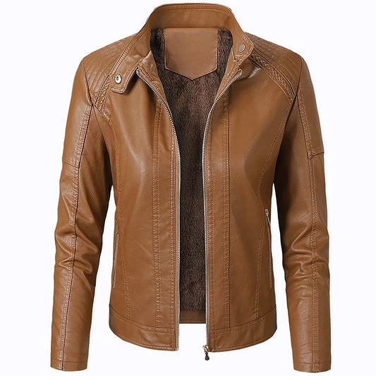 KTX-209299 Hot Selling Sporty Women's PU Leather Jacket with Long Sleeves Customizable Motorcycle Suit for Outfit Clothing