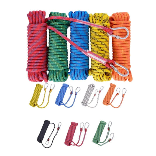 KTX-437011 Outdoor Climbing Rope - Durable 8mm, 10mm, 12mm Safety Options