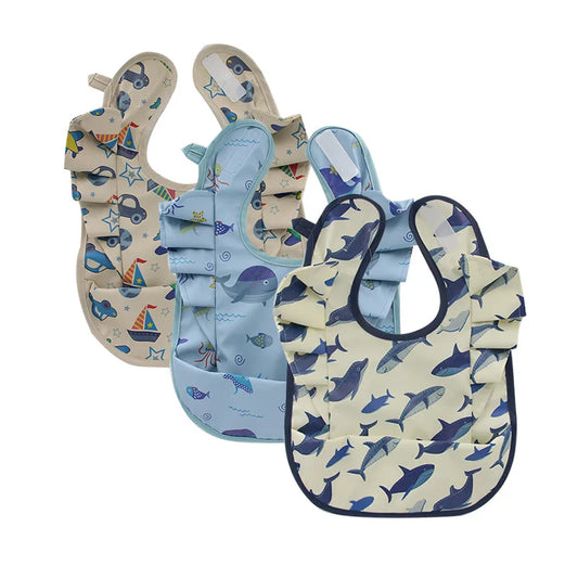 KTX-228563 High Quality OEM PU Baby Bibs for Euro Market