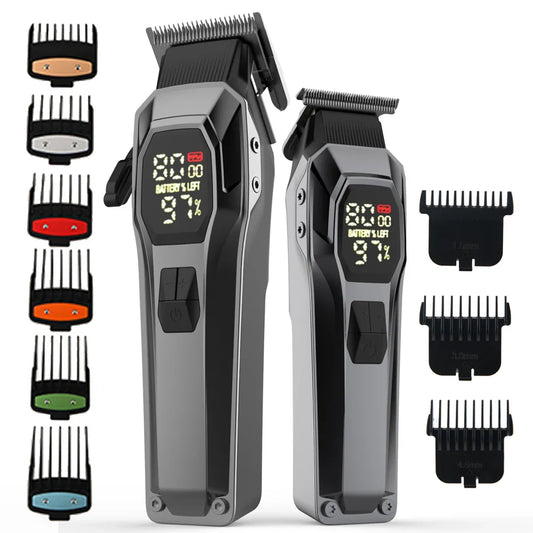 KTX-521107 Professional Hair Clipper Set with 5 Speed Settings and Long-Lasting Battery
