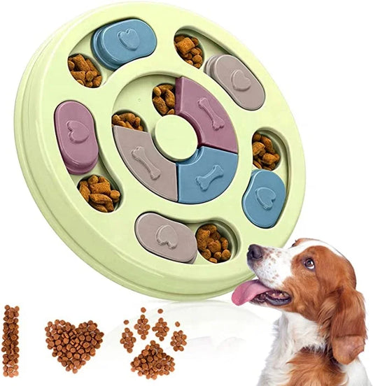 KTX-700947 Interactive Dog Puzzle Toy - Slow Feeder and Treat Dispenser for Engaging Play and Training