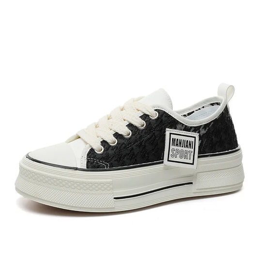 KTX-638739 XK901New Mesh Breathable Board Shoes for Women Summer Fashion Thick Sole Elevated Shoes Versatile Anti slip Sports Shoes