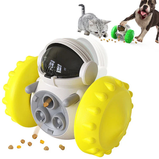 KTX-864787 Interactive Pet Tumbler Toy for Dogs and Cats - Slow Feeder Balance Swing Food Dispenser in Multiple Colours