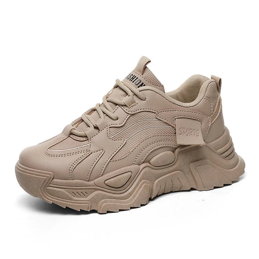 KTX-573203 XQ103 New Solid Color Sports Shoes Spring and Autumn Versatile Anti slip Running Shoes Student Leather Board Shoes