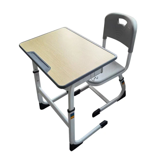 KTX-350163 Adjustable School Desks and Chairs Set for Modern Classrooms, Ideal Student Study Furniture