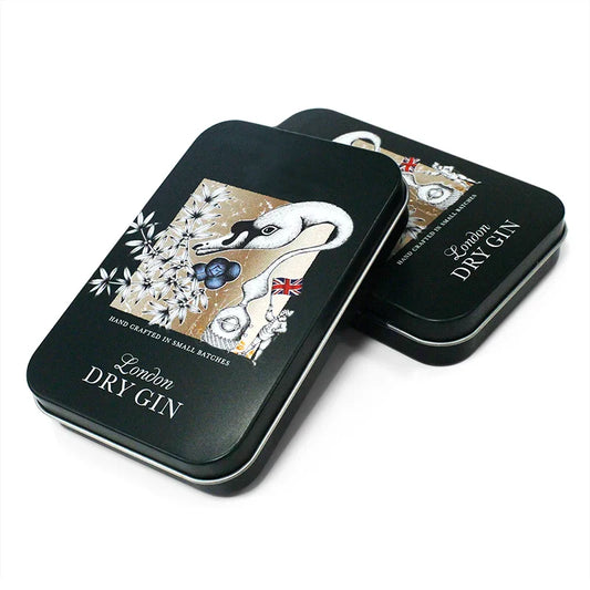 KTX-267667 Custom Mini Square Hinged Tin Box for Food, Gifts, and More - 130x85x23mm