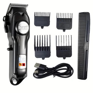 KTX-783251 Cordless Mini Electric Hair Trimmer XY-8118B for Men with USB Charging and LCD Screen