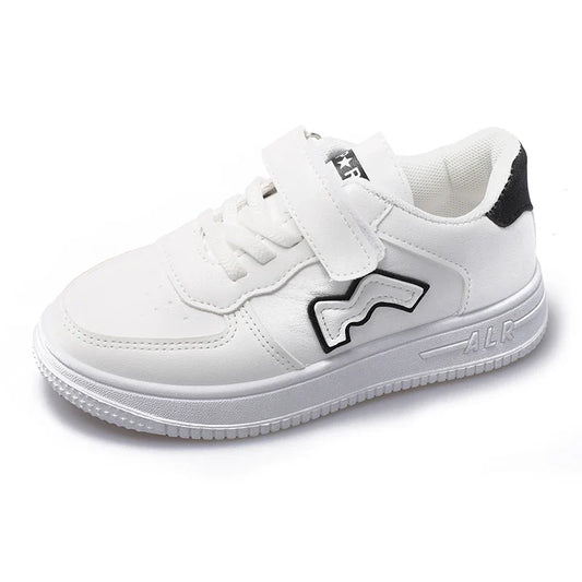 KTX-410515 2025 Children's Casual Sneakers White Shoes for Boys and Girls Non-slip Soft-soled Sports Running Shoes
