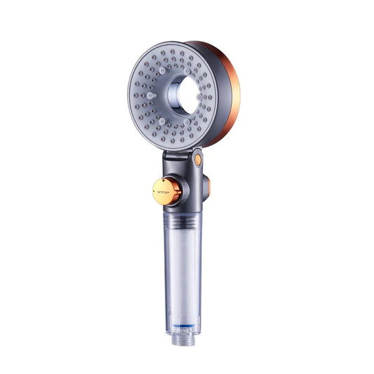 KTX-539923 Modern Chrome Shower Head with Waterfall and Rainfall Features
