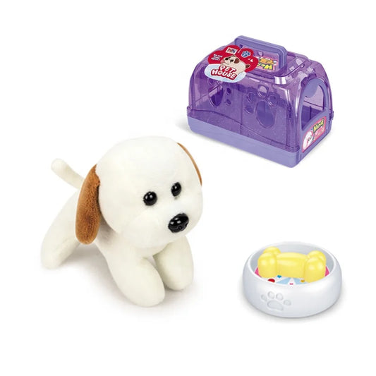KTX-310035 Plush Dog House and Toy Basket for Kids Ages 2 to 13