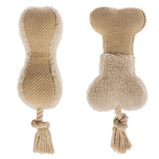 KTX-487379 Indestructible Plush Squeaky Chew Toy Set for Dogs – Includes 18cm Toys