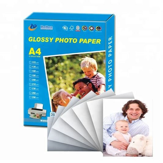 KTX-741395 A4 Size Inkjet High Glossy Photo Paper - 115g, 135g, 180g, 200g and 230g Options