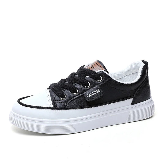 KTX-311059 YQ30 Summer New Casual Little White Shoes Leather Elevated Thin Sole Durable Versatile Board Shoes