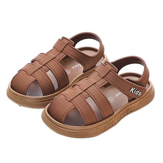 KTX-984531 Lightweight Children's Sandals New Summer Cute Beach Jelly Sandals Non-Slip Safe Rubber Baby Shoes for Boys and Girls