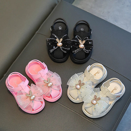 KTX-558547 OEM Beautiful Soft Rubber Baby Girls' Casual Shoes Hot Selling Cute Newborn Princess Shoes with Soft Breathable Bottom