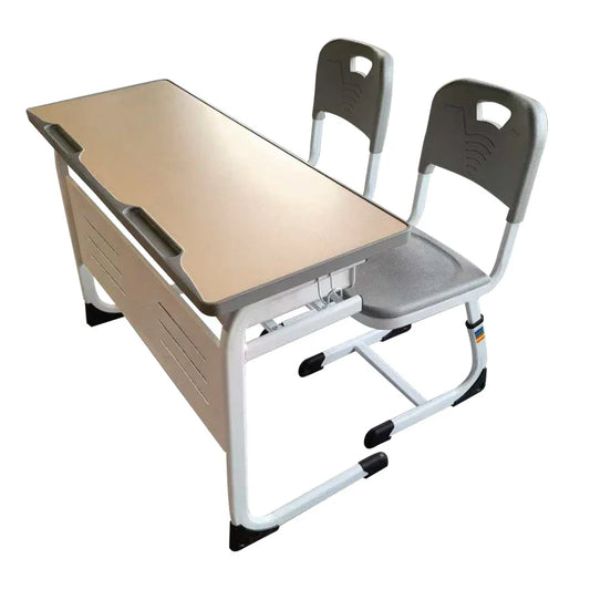KTX-350163 Adjustable School Desks and Chairs Set for Modern Classrooms, Ideal Student Study Furniture