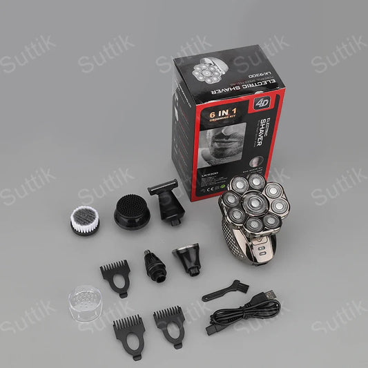 KTX-390035 Suttik LK-9300 Men's Electric Razor with 9D Floating Head and IPX6 Waterproof Design