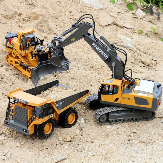 KTX-861267 1:20 Scale 11 Channel 2.4GHz Remote Control Excavator Construction Toy