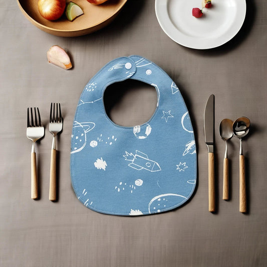 KTX-064723 New Arrival Cute U-Shape Kids Bib Waterproof Kids Eating Saliva Towel Feeding Bibs Button Closure