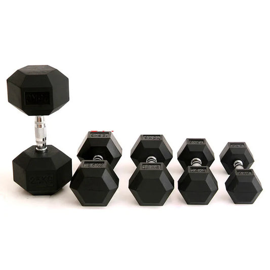 KTX-009875 20kg Steel Hex Dumbbells for Strength Training and Bodybuilding