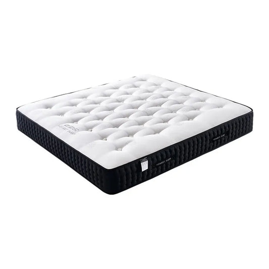 KTX-196115 Luxury Black Ponytail Mattress Set – Hard Foam & Pocket Spring Mattress for Single Bed Sleeping