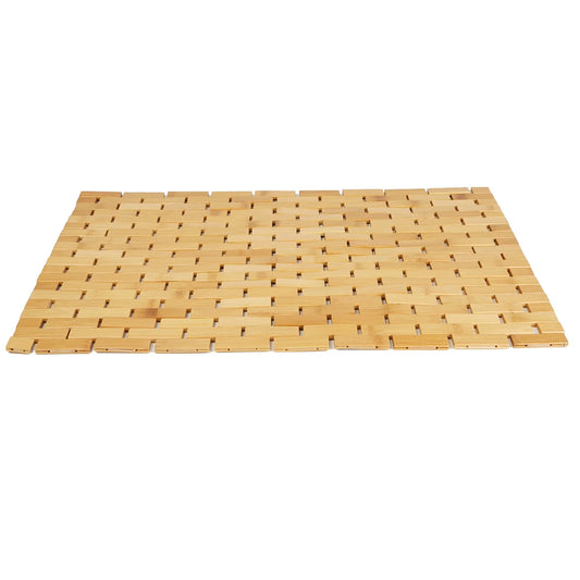 KTX-104275 Bamboo Rayon Shower and Bathtub Mat, Brown, 23.5"L x 16.5"W x 0.4"H