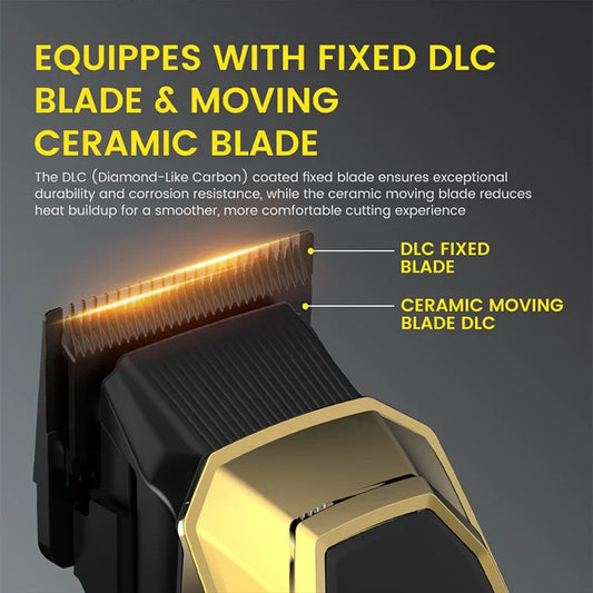 KTX-521107 Professional Hair Clipper Set with 5 Speed Settings and Long-Lasting Battery