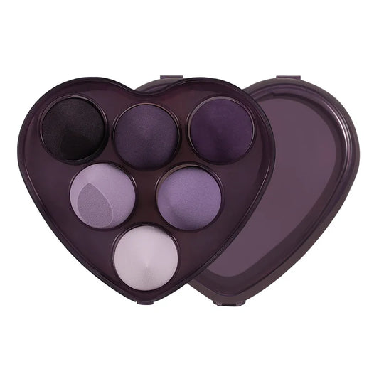 KTX-570835 Heart-Shaped Makeup Sponge Set for Flawless Application and Blending