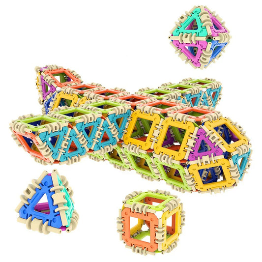 KTX-466899 Educational Jigsaw Puzzle Building Blocks for Kids - Creative Montessori Toy for Developing Intelligence