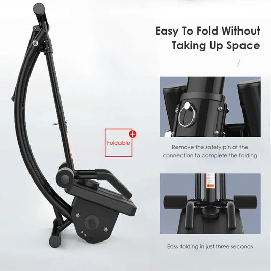 KTX-714963 Adjustable Fitness Bench with Foldable Design and Abdominal Roller Machine