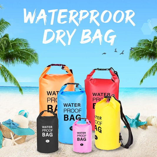 KTX-011027 Durable Waterproof Outdoor Sport Backpack Dry Bag - Available in Multiple Capacities (2L, 5L, 10L, 15L, 20L, 30L)