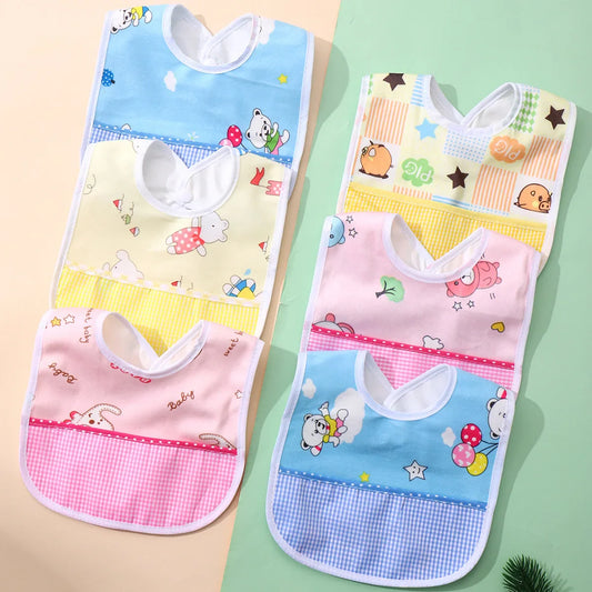 KTX-999187 Wholesale Newborn Baby U-Shaped Eating Bibs Soft Crystal Velvet Saliva Wipes Printed/Plain Patterns Waterproof Infants Toddlers