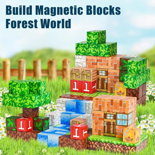KTX-767251 Magnetic Building Blocks Set for Creative Play - Suitable for Kids Aged 3+