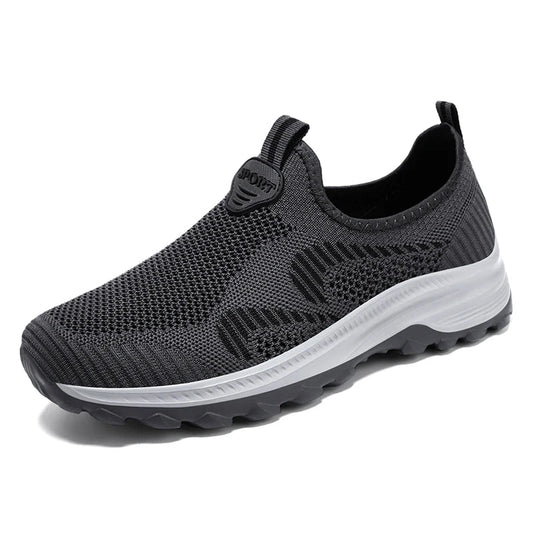 KTX-065875 B-YD17 Men's Recreational Sports Running Shoes Knitted Mesh Surface Refreshing Breathable Sole Soft Non-slip Stock