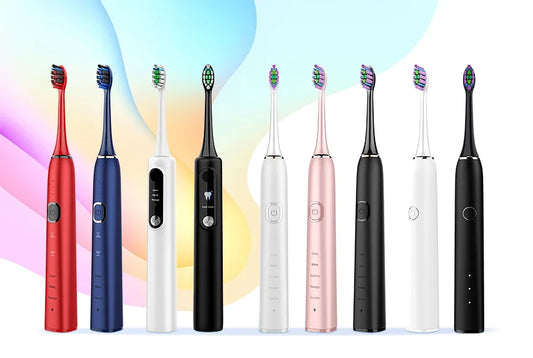 KTX-536915 Custom Shaped Type C Sonic Self-Cleaning Extra Soft Electric Toothbrush with Replacement Heads