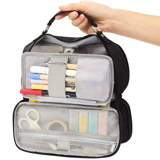 KTX-384083 Custom Multi-Compartment Office Pen Organizer and Pencil Case for School Use