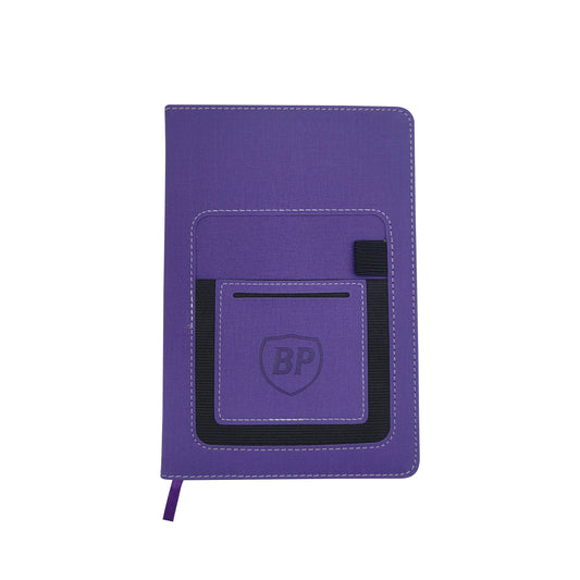 KTX-064467 Classic Solid Colour A5 Portable PU Notebook with Logo Journal and Writing Diary