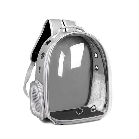 KTX-390227 Transparent Space Capsule Pet Carrier Backpack for Small Animals - Breathable and Portable for Outdoor Travel