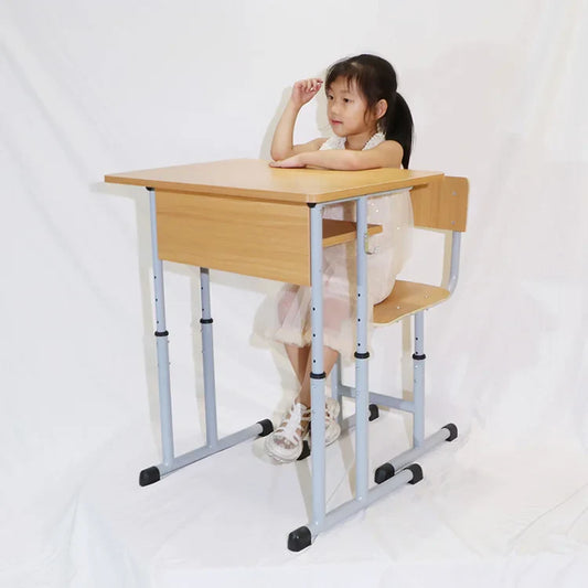 KTX-745683 Wooden Classroom Student Desk and Chair Set for Middle School