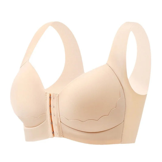 KTX-378899 High Quality Plus Size Seamless Bra Front Buckle No Underwire Bra Push up Wire Free Bra for Women
