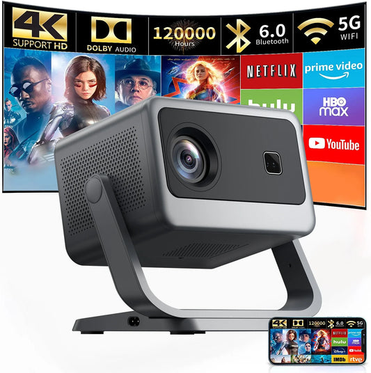 KTX-170899 Sainyer Y12 Full HD Native 720P Projector with 4K Support for Home Cinema