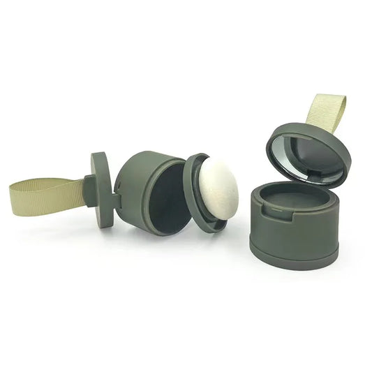 KTX-751635 Customisable Loose Powder Makeup Jar with Sponge Ball Applicator