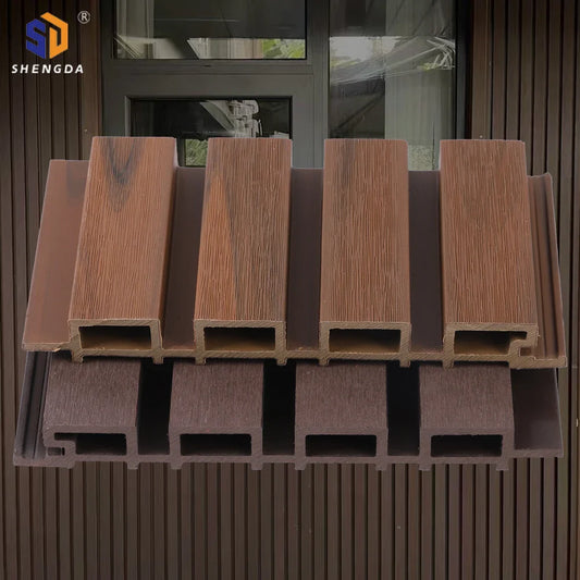 KTX-065363 Outdoor WPC Fluted Wall Cladding Panel for Wood House Exterior Siding