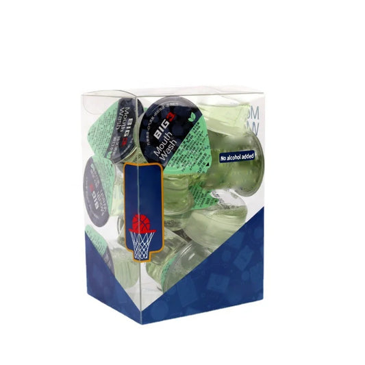 KTX-733523 Alcohol-Free Fruit Jelly Cup Mouthwash - Mint, Lemon & Peach Flavours for Fresh Breath