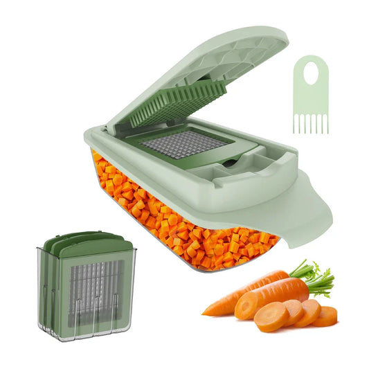KTX-015315 Manual Handheld Multifunctional Onion and Fruit Slicer for Effortless Vegetable Preparation