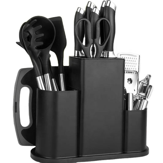 KTX-408531 Innovative Silicone Kitchen Utensils and Knife Set for Versatile Cooking