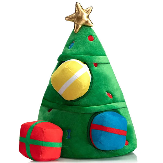 KTX-981203 Eco-Friendly Rubber Latex Christmas Tree Squeaky Toy for Dogs