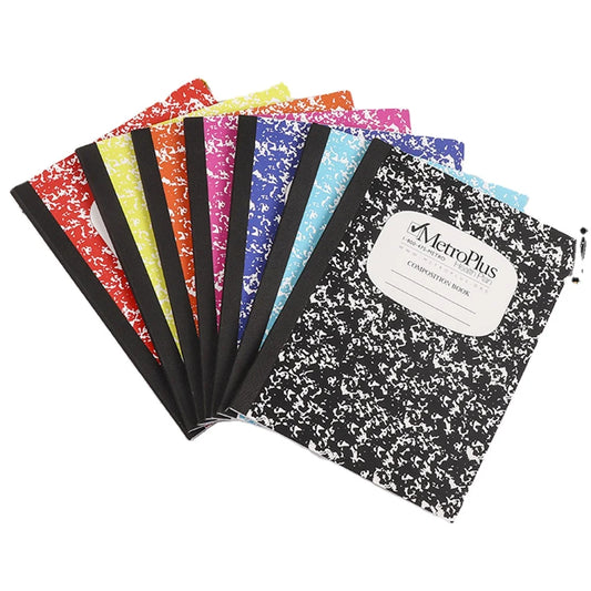 KTX-022483 Custom Printed A5 Academic Composition Notebook with 30 Pages of 80gsm Woodfree Ivory Paper