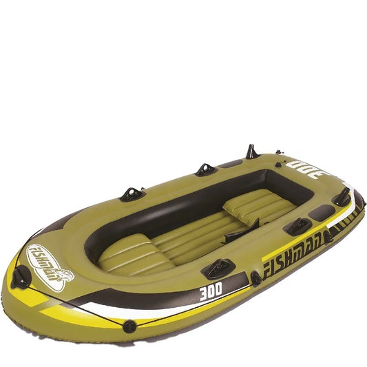 KTX-224595 Inflatable Fishing Boat Set - 300 Model, 252cm x 125cm x 40cm, PVC Material