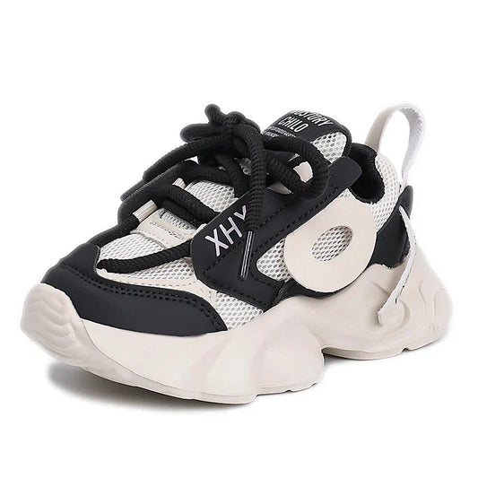 KTX-115603 New Girls Casual Chunky Sports Shoes Children's Thick-Soled Running Sneakers for Spring Students Soft Dad Shoes